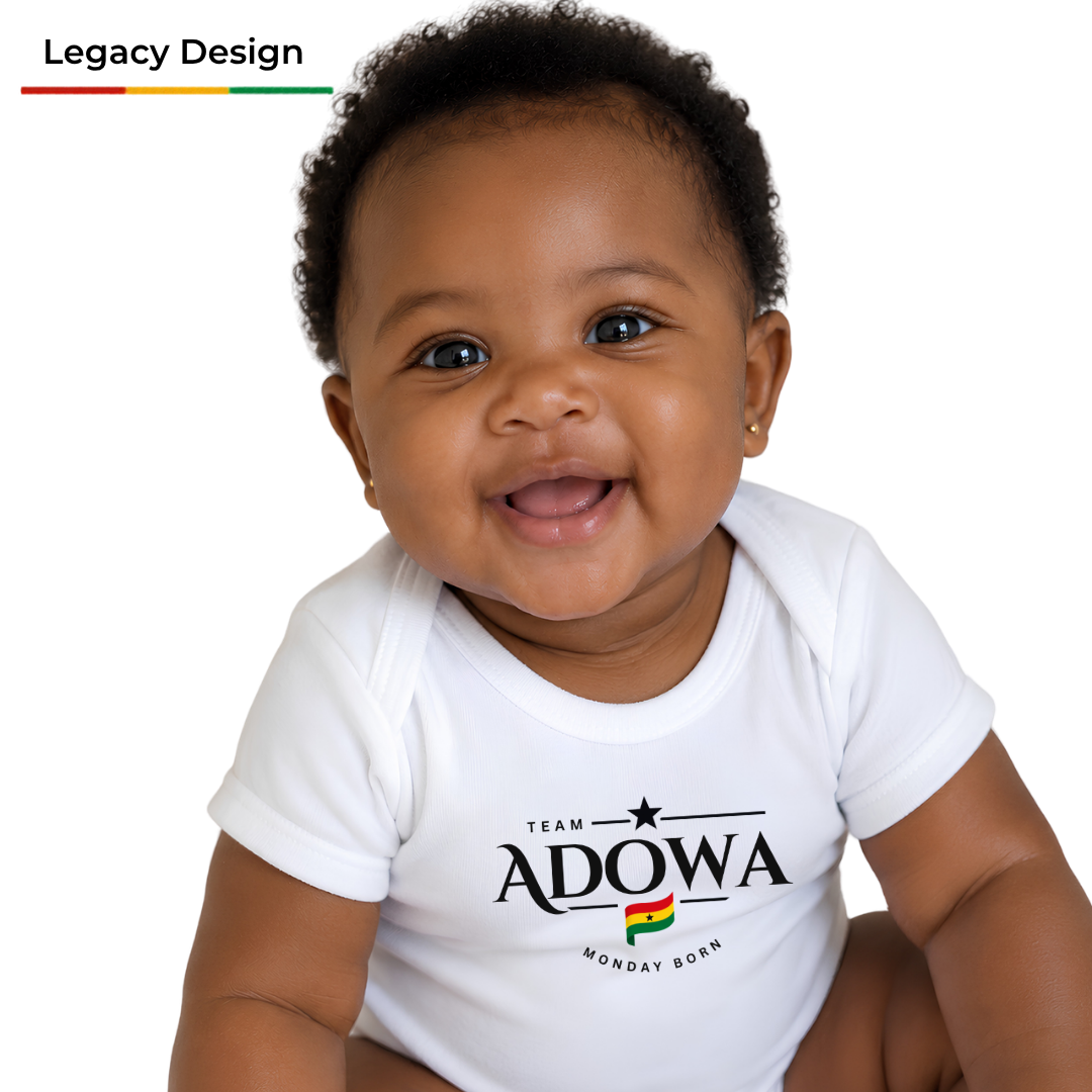 Ghana Team Onesie 🏆 – Baby Organic Short Sleeve One Piece