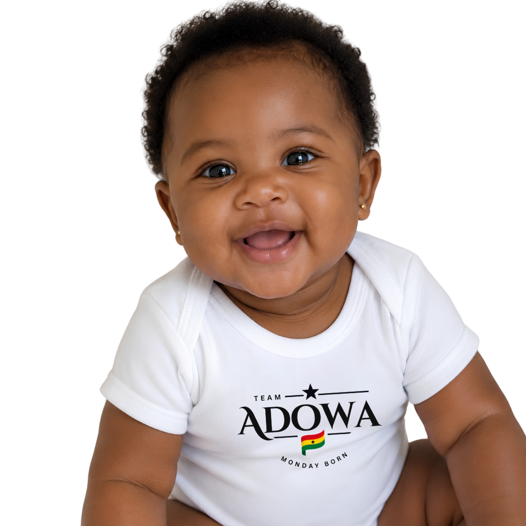 Ghana Team Onesie 🏆 – Baby Organic Short Sleeve One Piece
