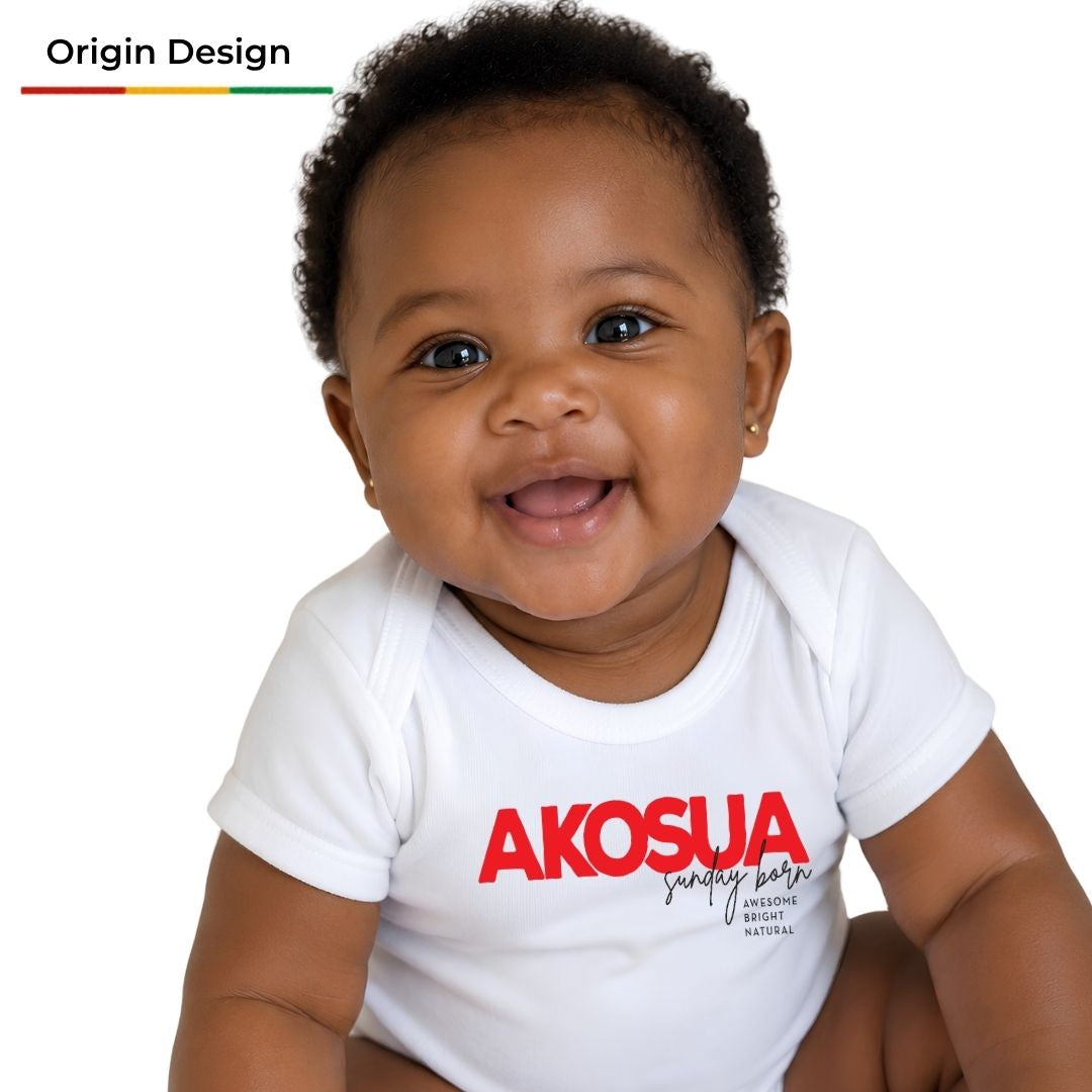 Ghana Born Day Baby Onesie ✨