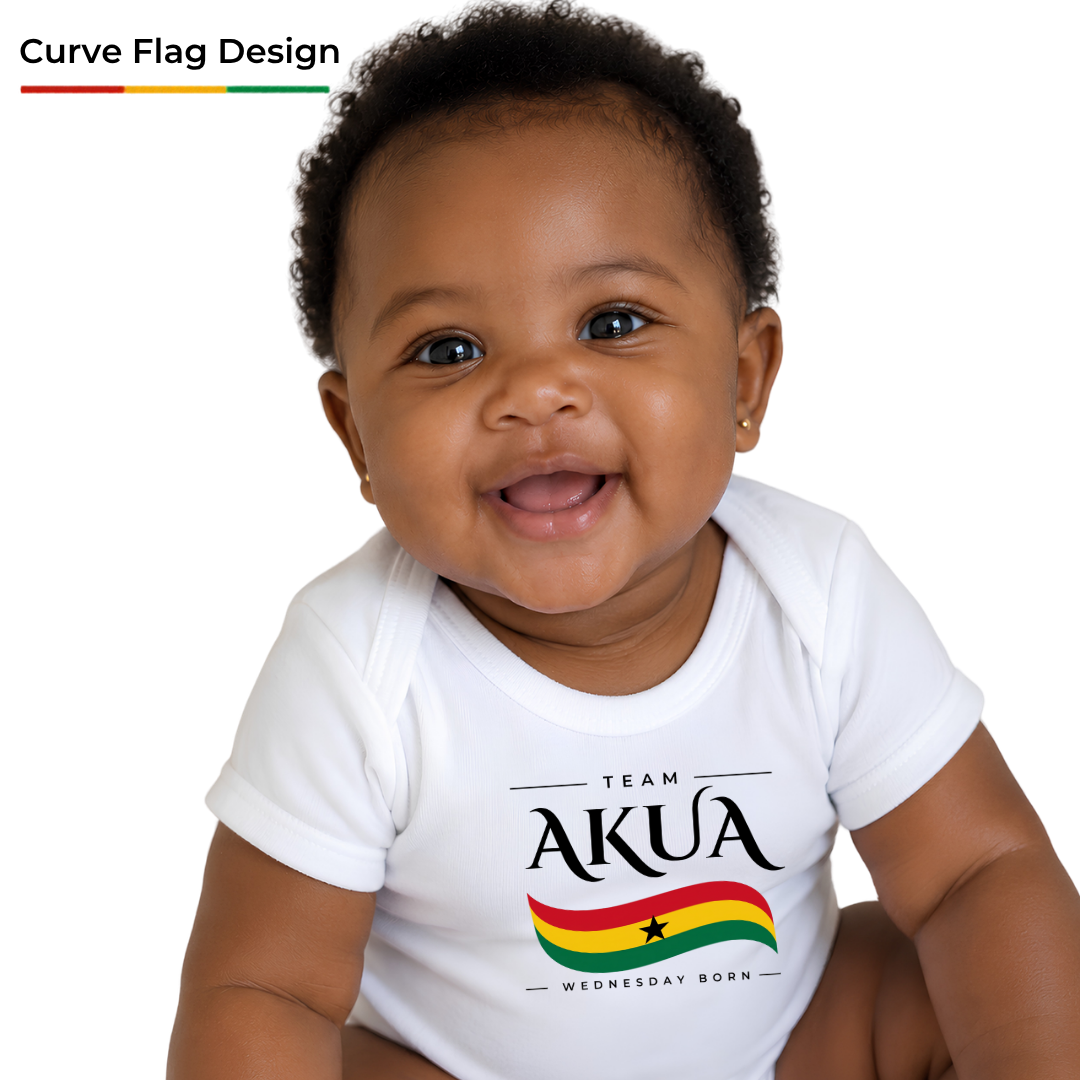 Ghana Team Onesie 🏆 – Baby Organic Short Sleeve One Piece