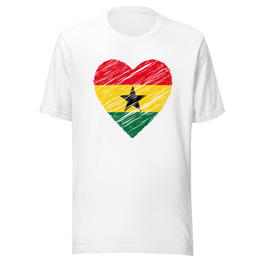 GHANA HEART TEE ❤️ – UNISEX T-SHIRT