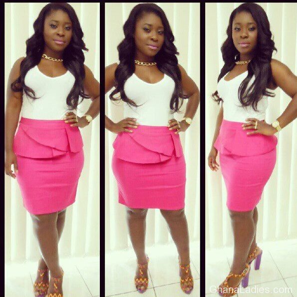 Pretty in Pink Peplum - Ghana Ladies